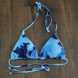 Blue Tiedye Swimsuit Top